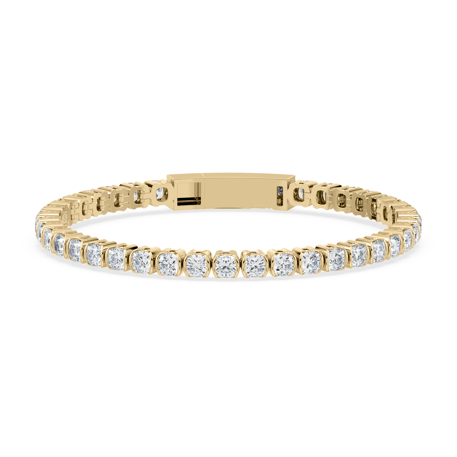 SETTE Jewelry | Muse Cushion Lab Diamond Tennis Bracelet | 14K Gold