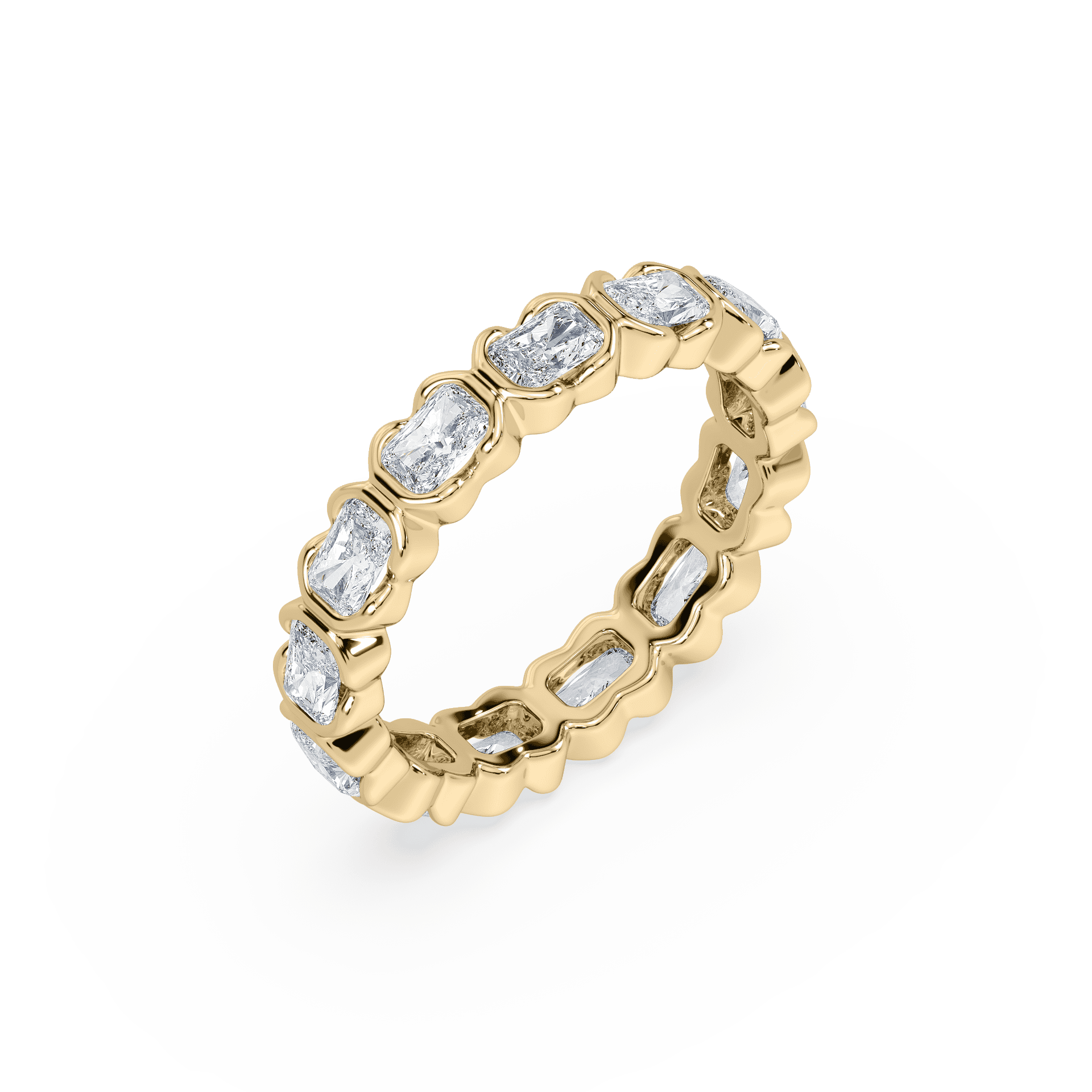 Radiant Cut Full Eternity Band/ Simulant Diamond Wedding Band/ Full Eternity Band/ outlet 7.86 CT Flowless Radiant Stackable Matching Eternity Ring