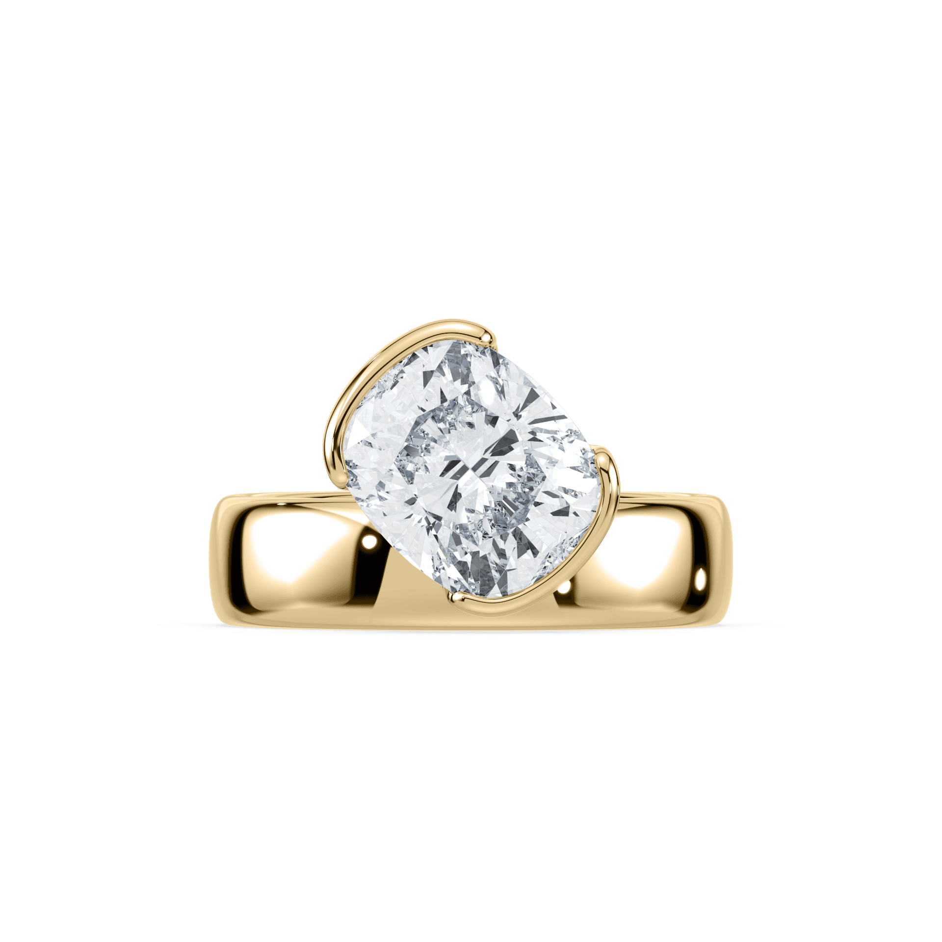 SETTE Jewelry | Muse Cushion Ring | Low-Profile 18K Gold SETTE Jewelry | Muse Cushion Ring | Low-Profile 18K Gold