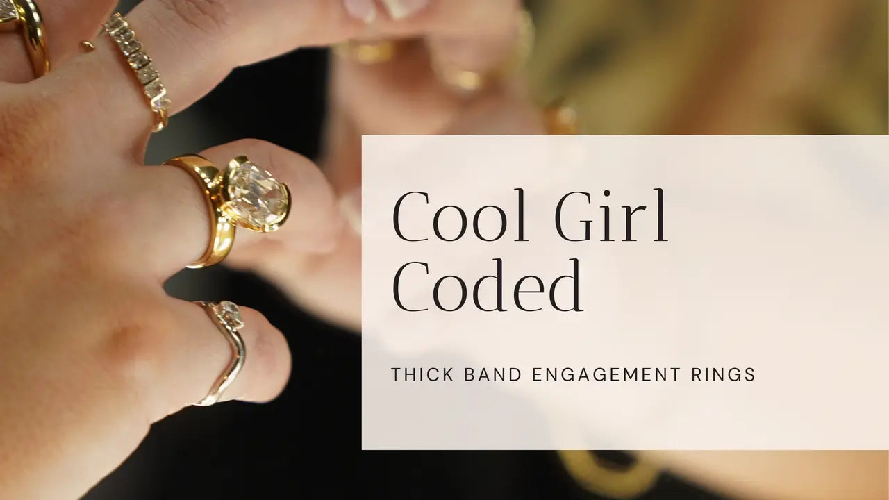 Move Over Thin Bands, its 2024 and We Want Thick Bands on Our Engagement Rings