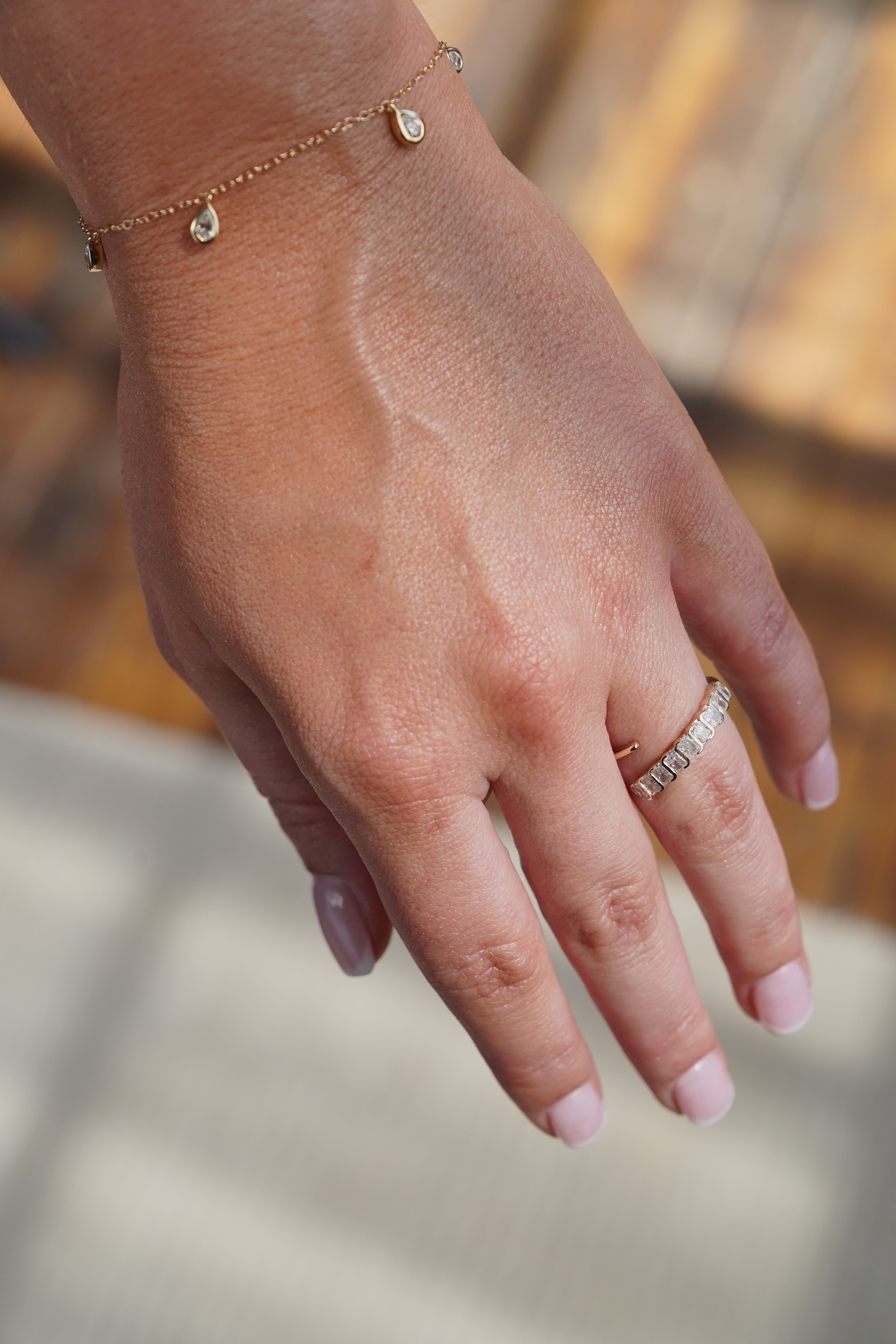 Sterling Silver Signature S Bezel Asymmetrical Radiant Ring