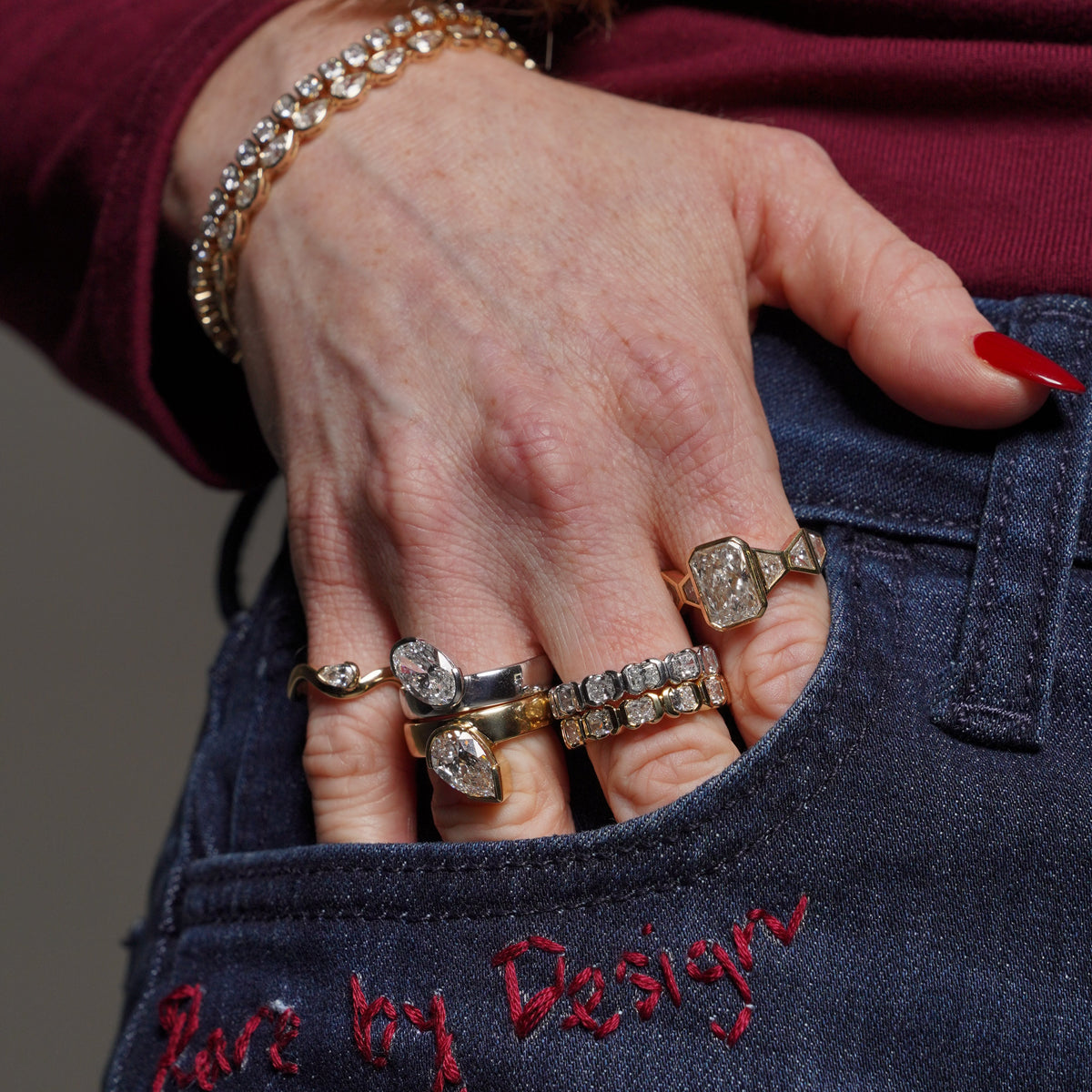 Deco Radiant Ring