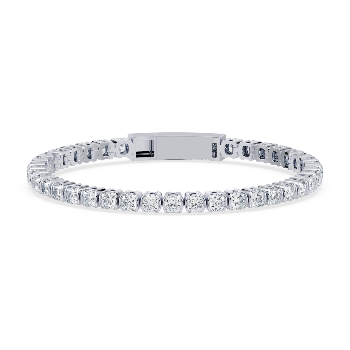 SETTE Jewelry | Muse Cushion Lab Diamond Tennis Bracelet | 14K Gold