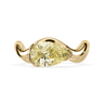 Coquette Yellow Pear Pinky Ring 1.0 CT 18K Yellow Instock