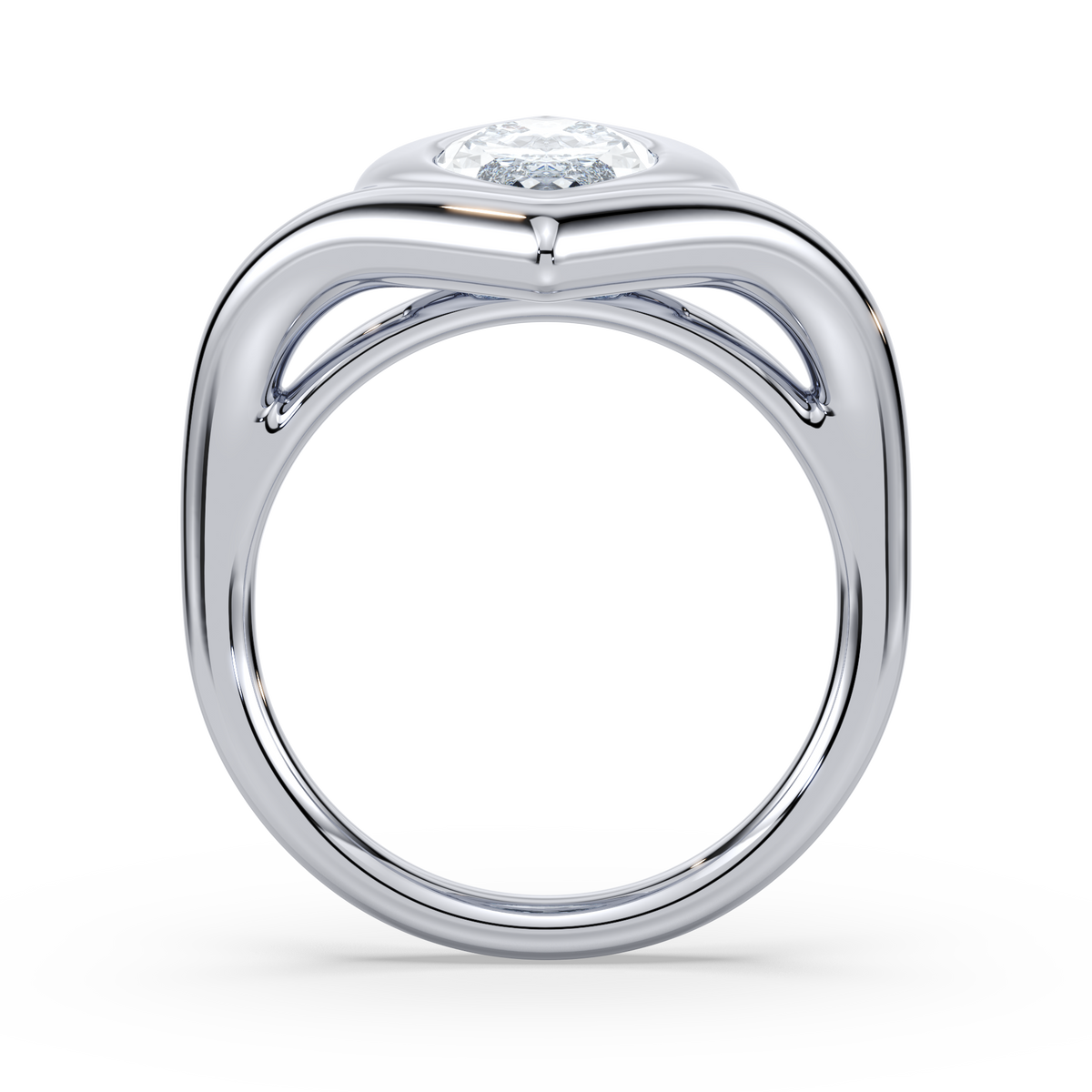 Lueur White Marquise Ring