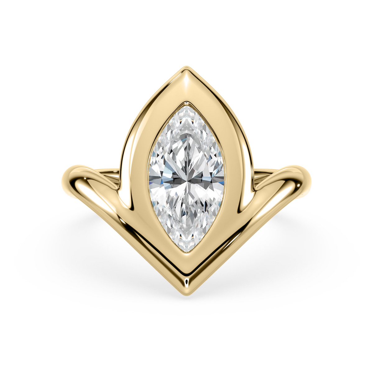 Lueur White Marquise Ring