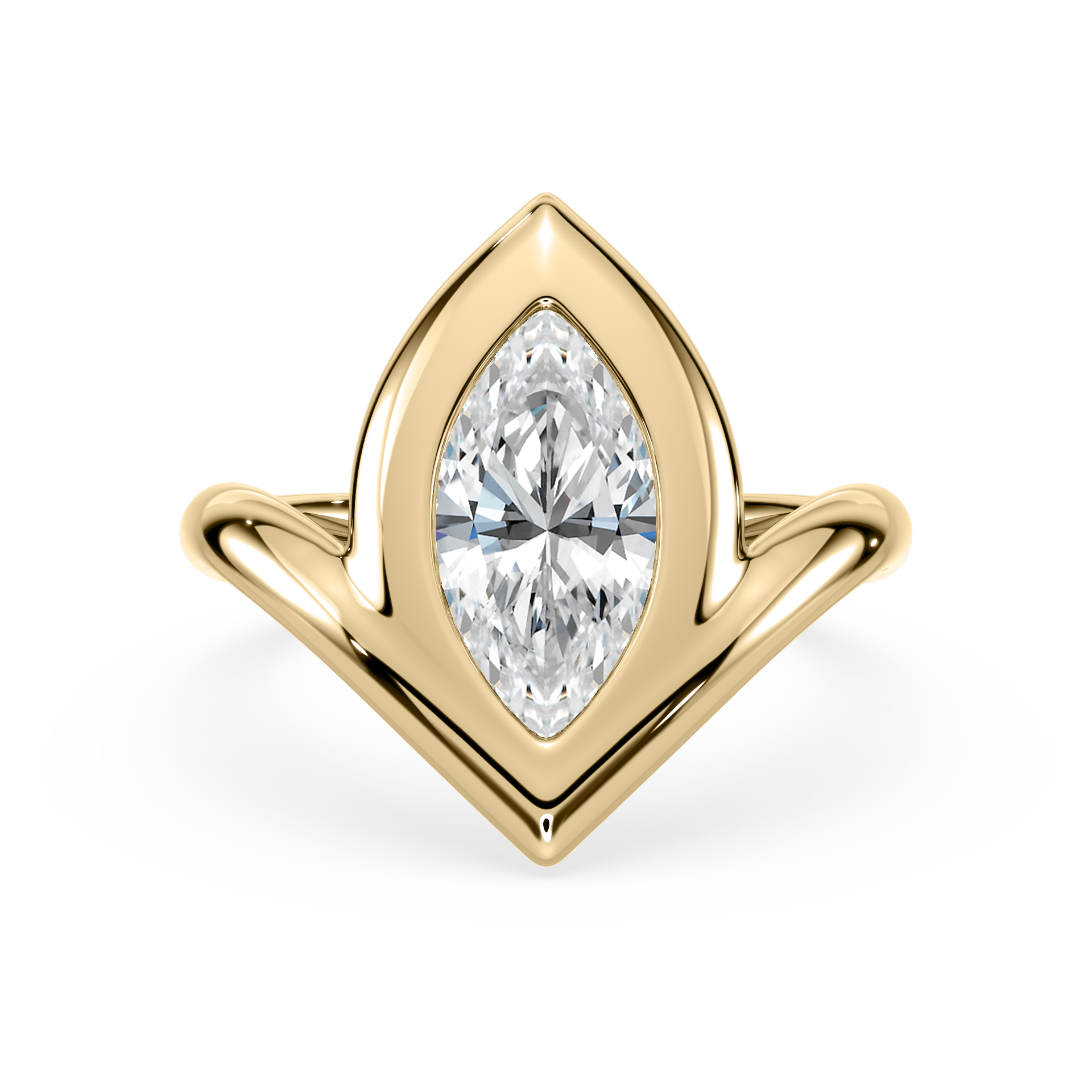 Lueur White Marquise Ring