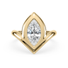 Lueur White Marquise Ring