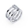 Portrait Toi et Moi Ring Sterling Silver Instock