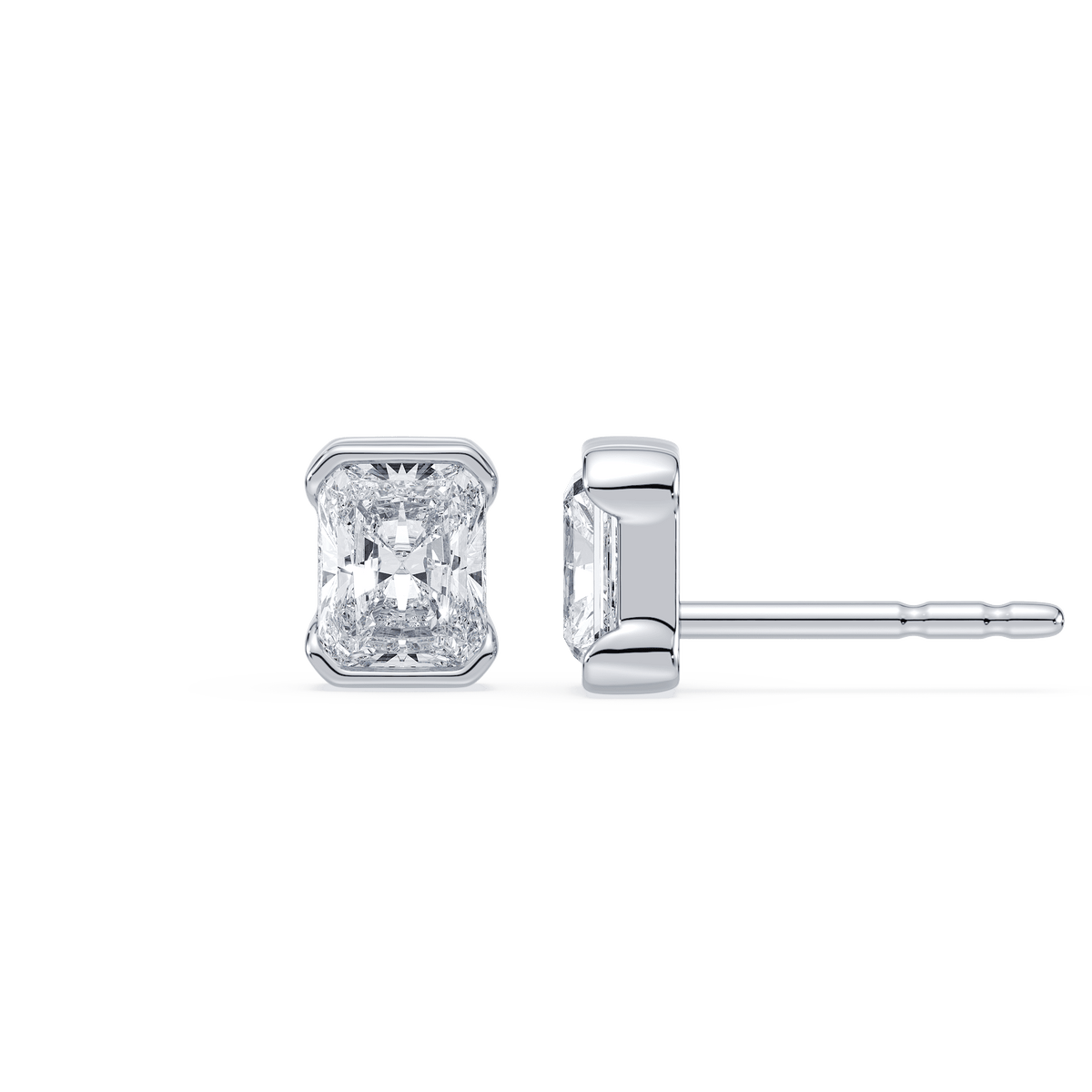 Portrait Half Bezel Radiant Studs