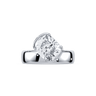 Muse 18K White 1.75 CT Lab Cushion Diamond Ring Size 6.0