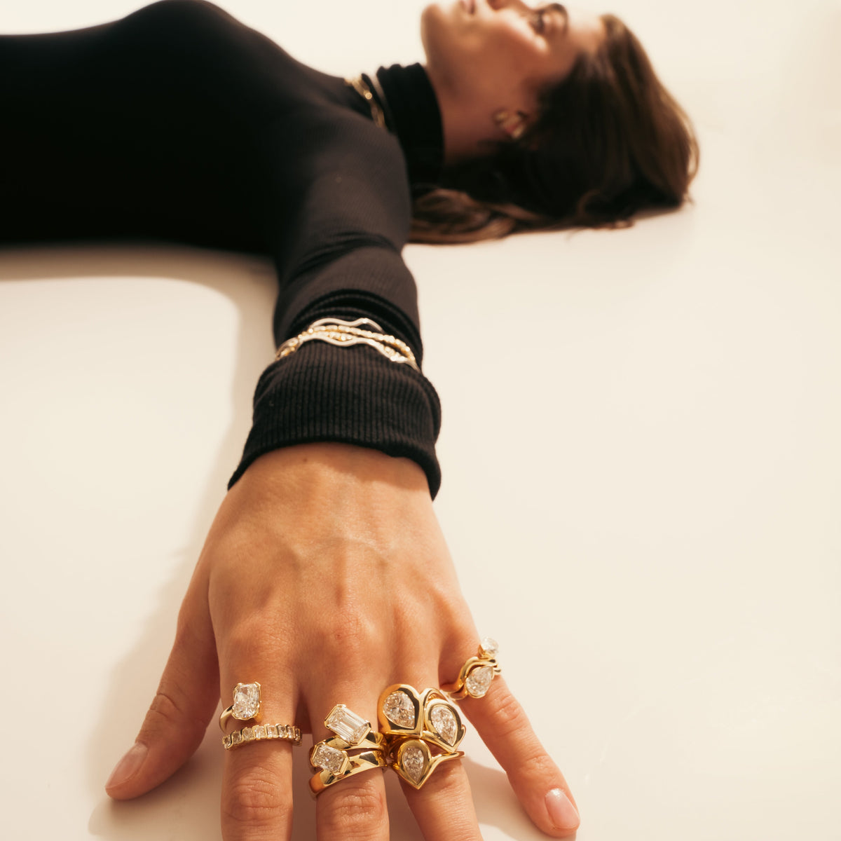 Revel Wrap Radiant Lab Diamond Ring