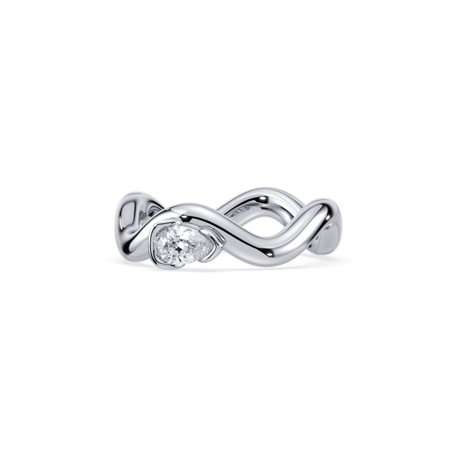 Sterling Silver Coquette Pinky Ring