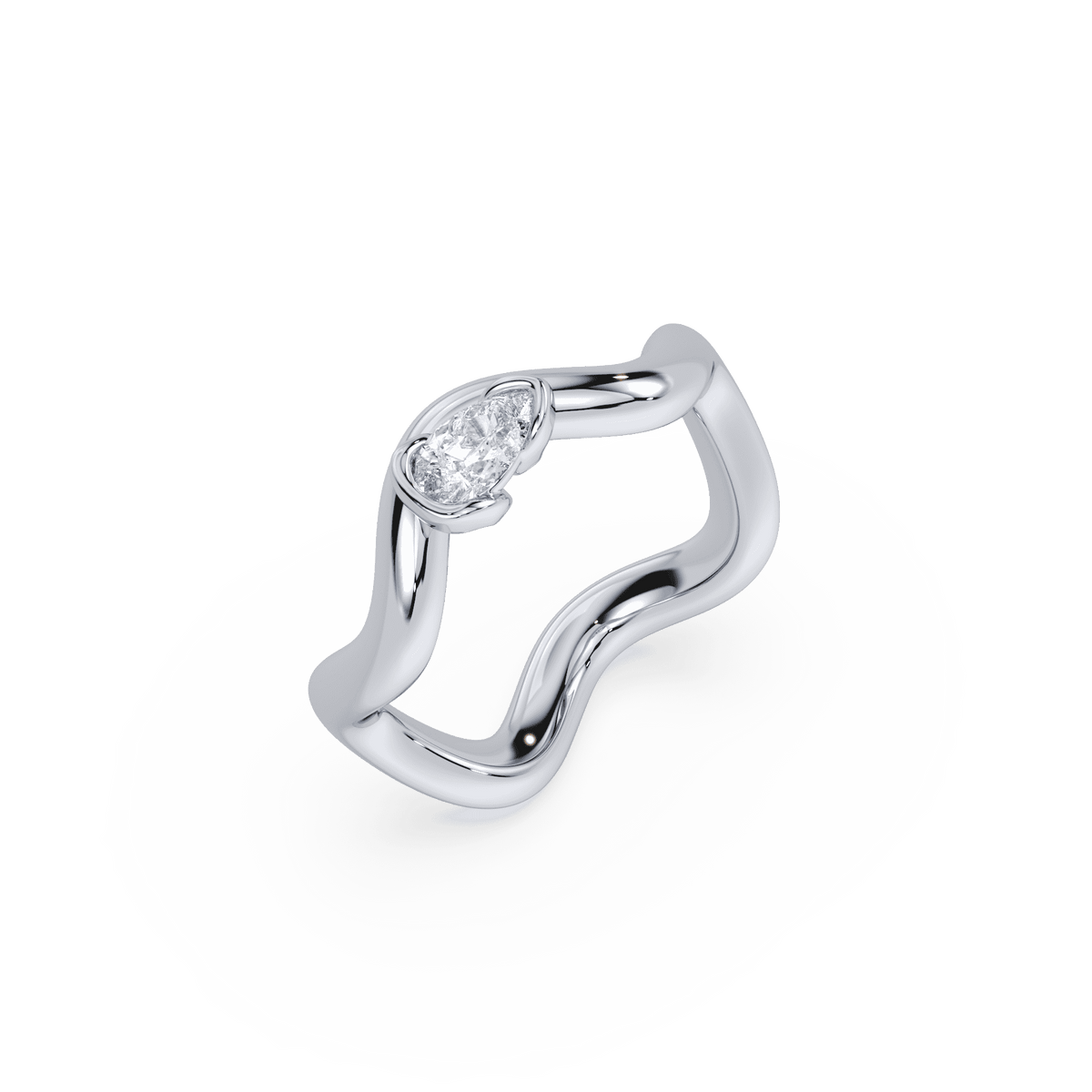 SETTE Jewelry | Coquette Pinky Ring | Sterling Silver Lab Diamond SETTE Jewelry | Coquette Pinky Ring | Sterling Silver Lab Diamond
