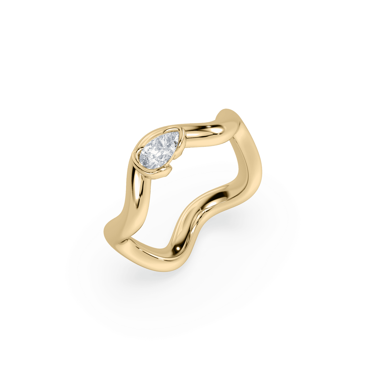 coquette angle pinky ring