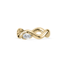 Coquette Pinky Ring 18K Yellow Gold Instock