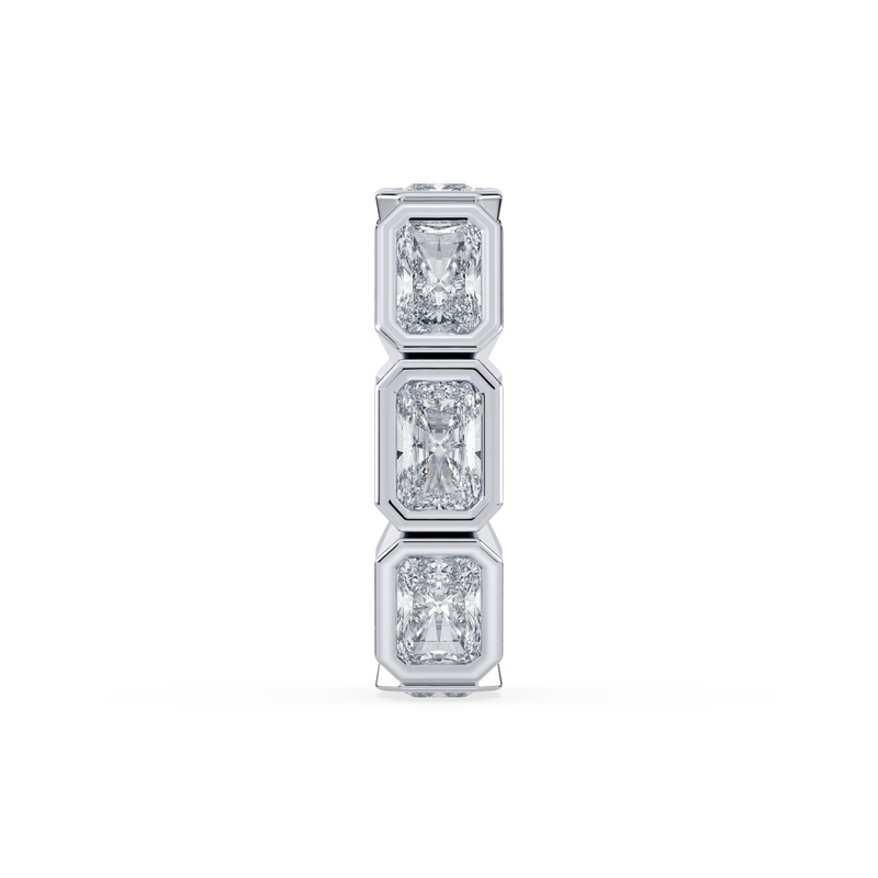 Deco Radiant Bead Charm 14K White Instock