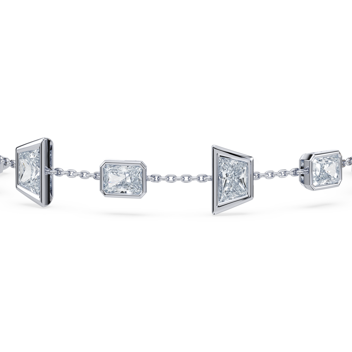 Deco Radiant Trapezoid Statement Bracelet