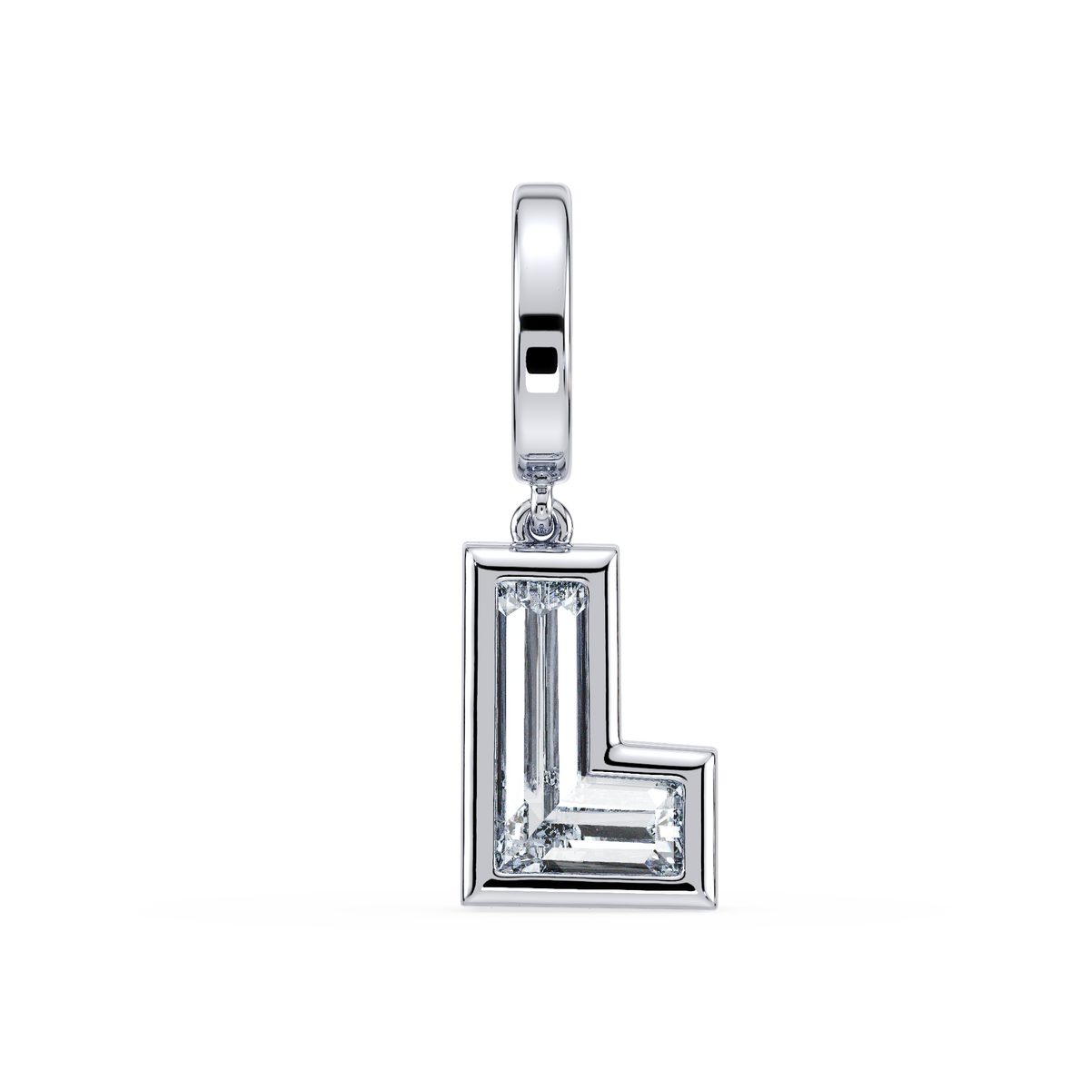 Initial Bezel Charm