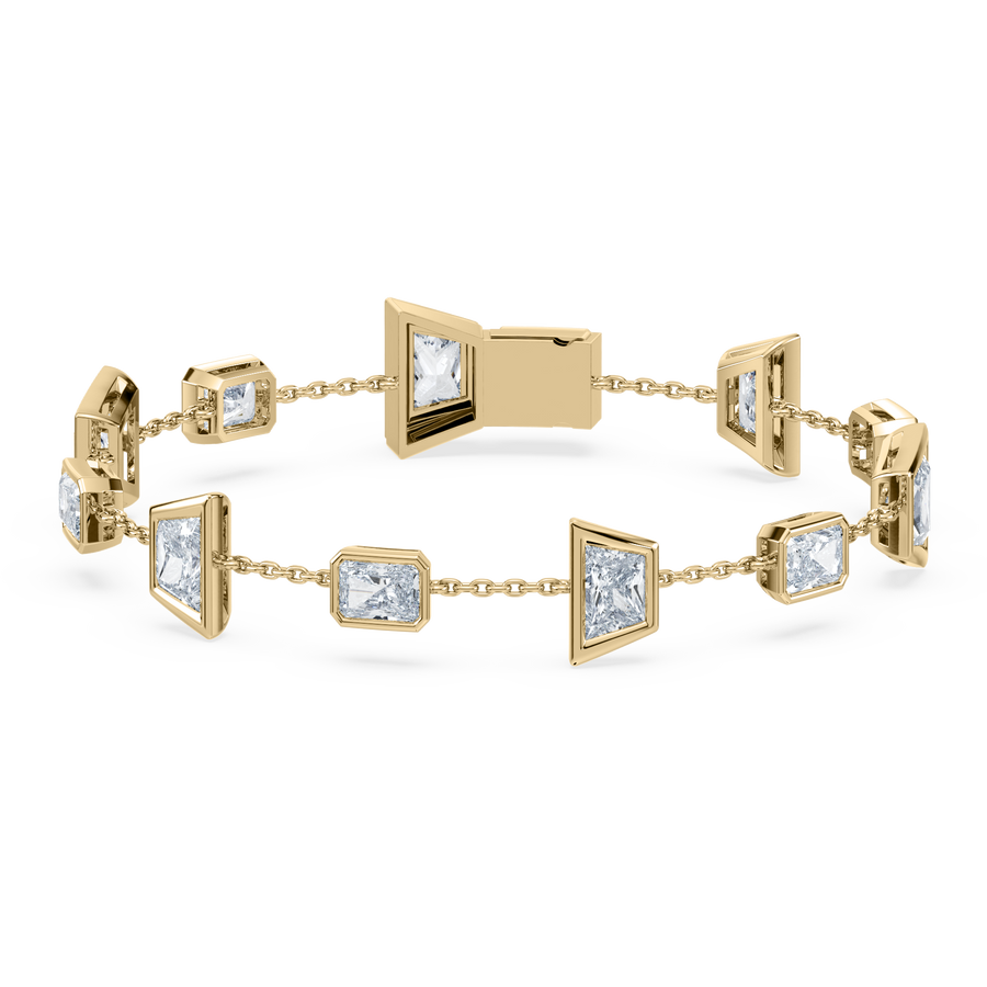 Deco Radiant Trapezoid Statement Bracelet
