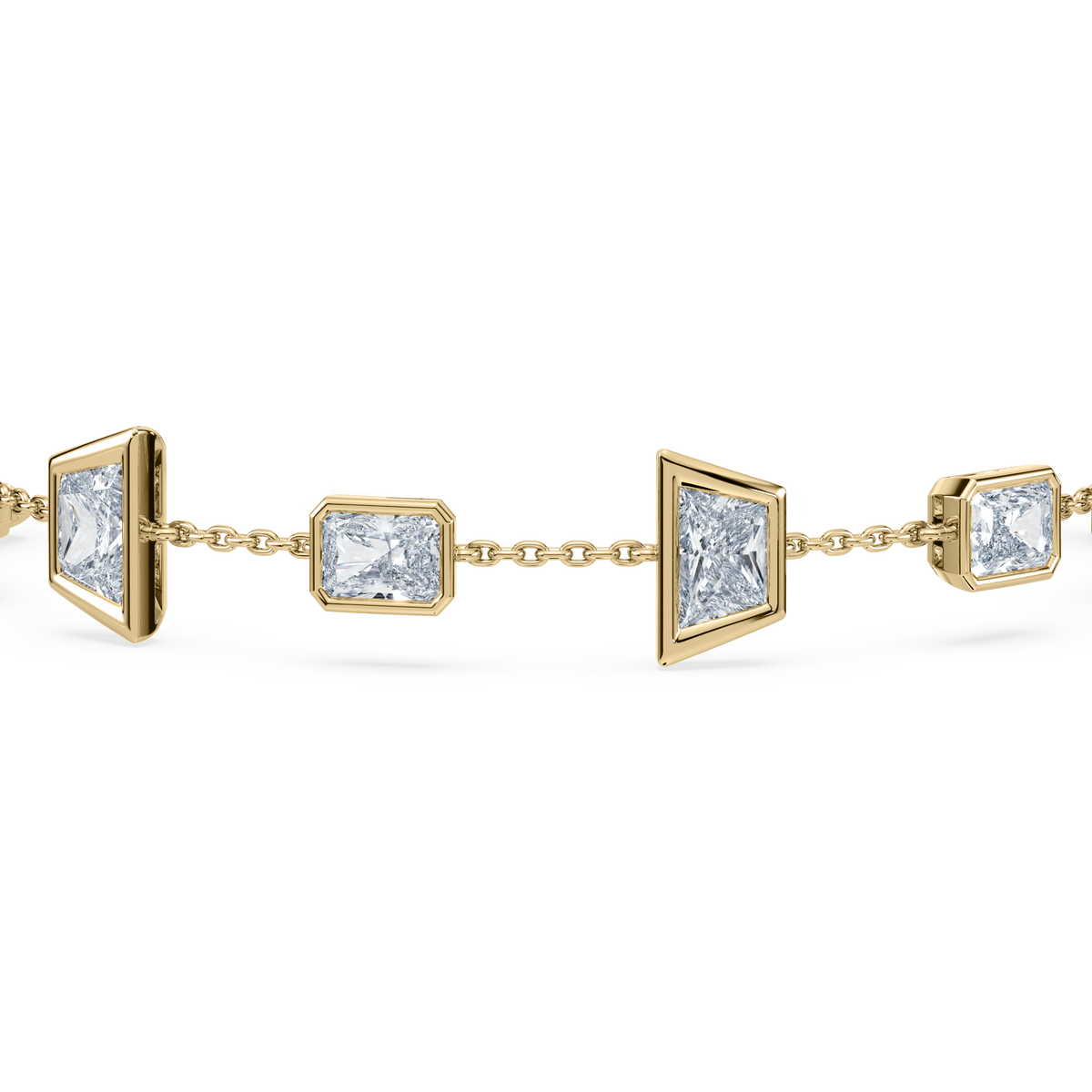 Deco Radiant Trapezoid Statement Bracelet
