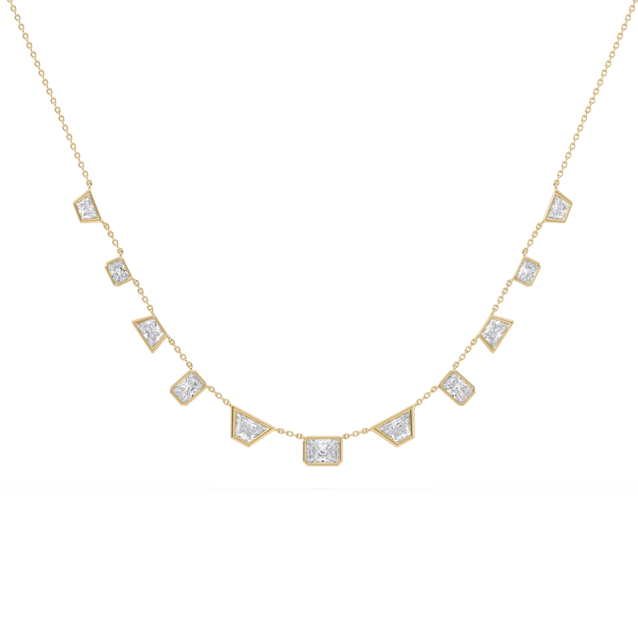 Deco Radiant Trapezoid Statement Necklace