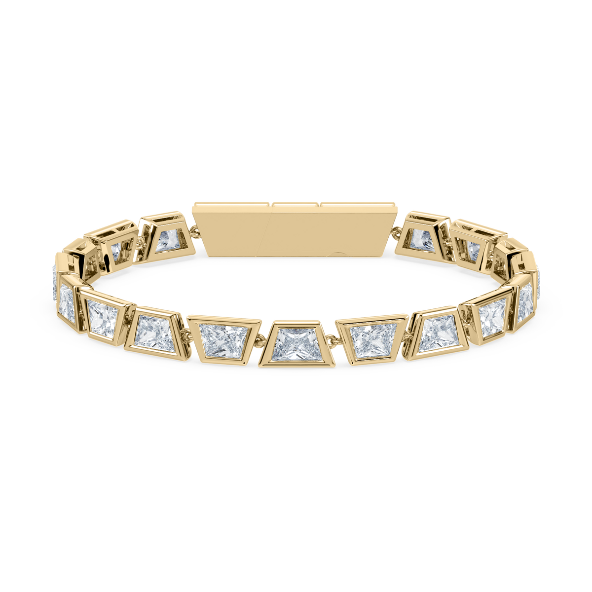 Deco Brilliant Trapezoid Tennis Bracelet