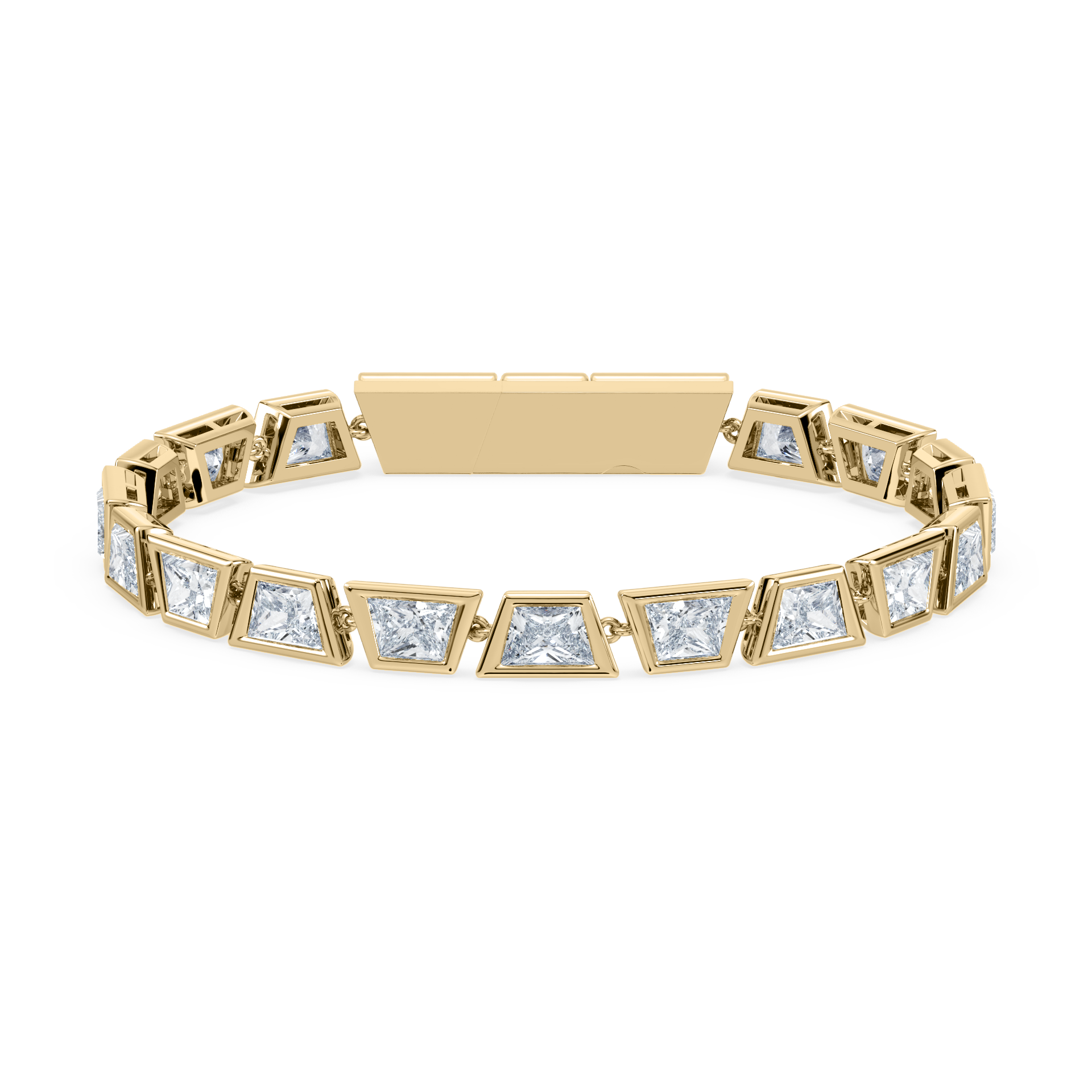 Deco Brilliant Trapezoid Tennis Bracelet