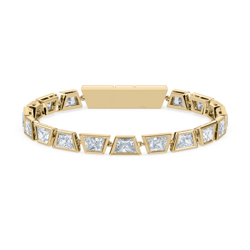 Deco Brilliant Trapezoid Tennis Bracelet