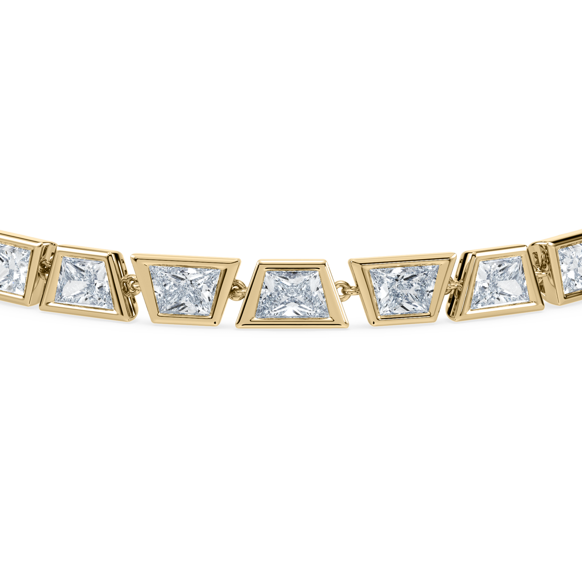 Deco Brilliant Trapezoid Tennis Bracelet
