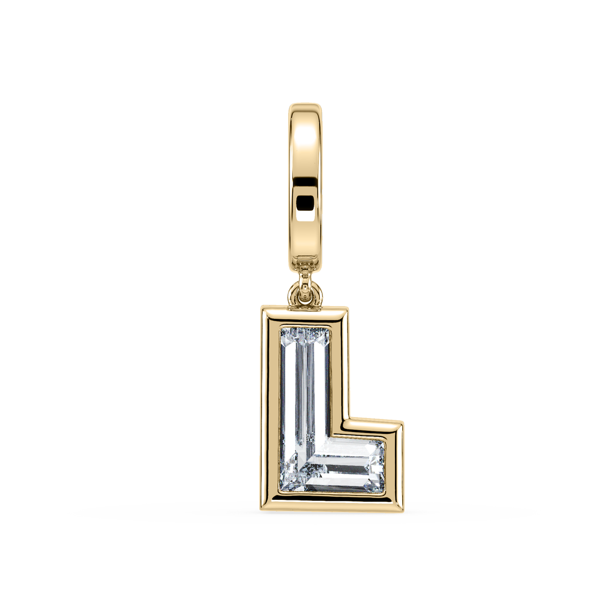 Initial Bezel Charm