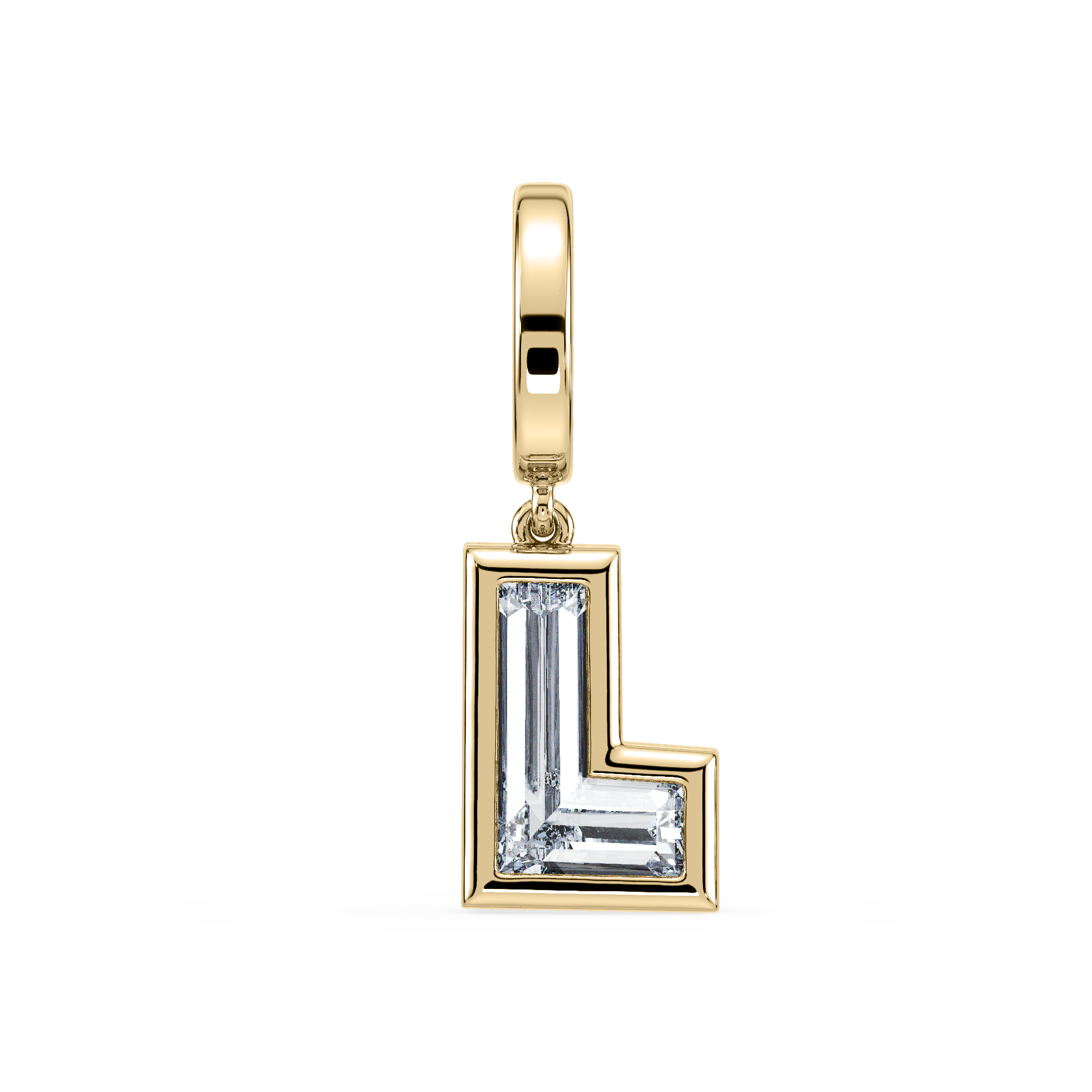 Initial Bezel Charm