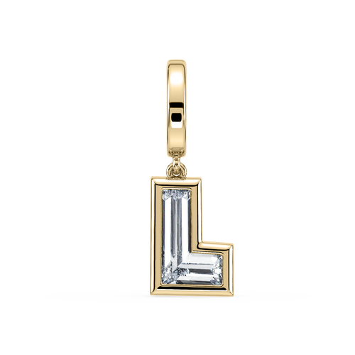 Initial Bezel Charm