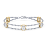 Revel Radiant Lab Diamond Bracelet 14K Two Toned