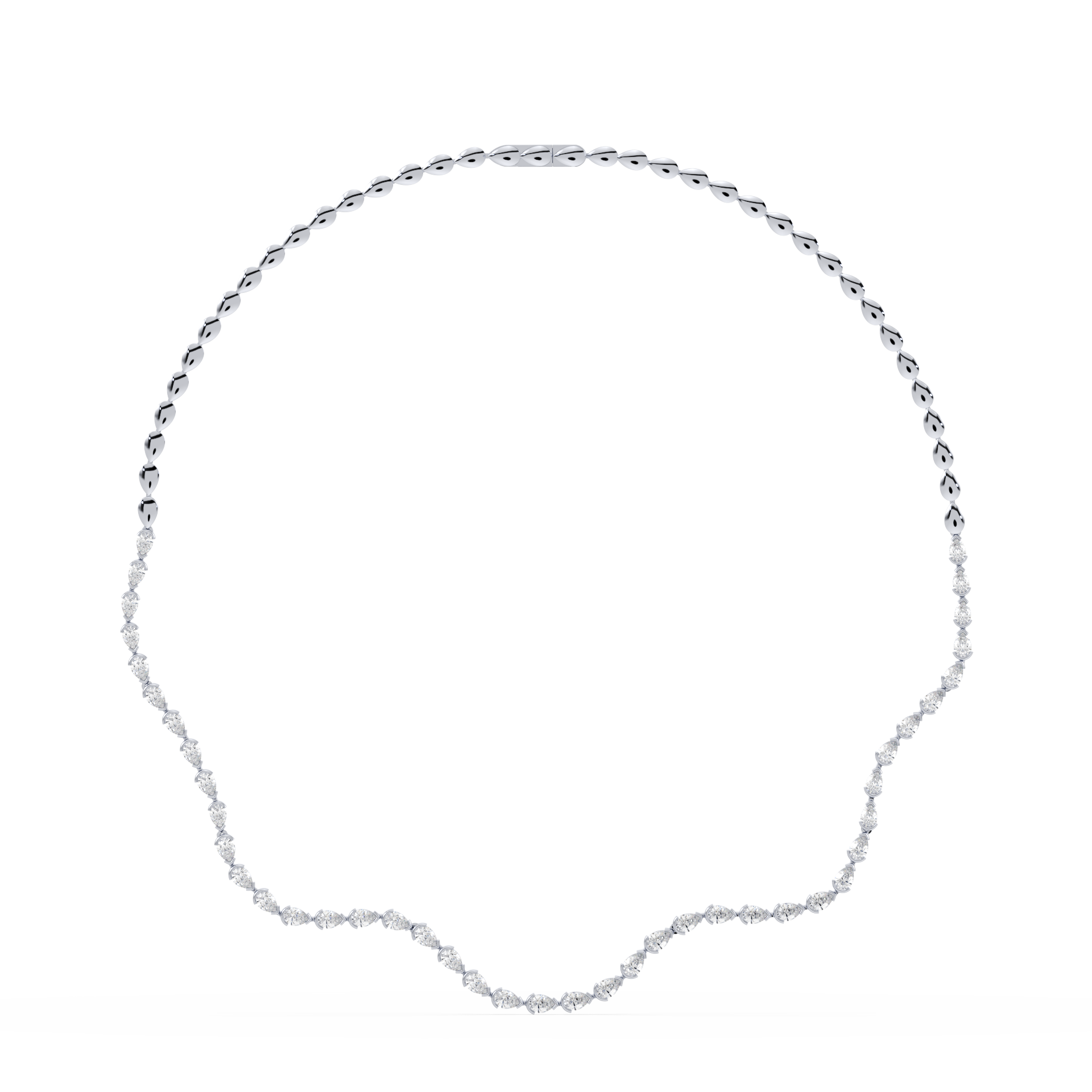 SETTE Jewelry | Coquette Lab Diamond Pear Tennis Necklace | 14K Gold SETTE Jewelry | Coquette Lab Diamond Pear Tennis Necklace | 14K Gold