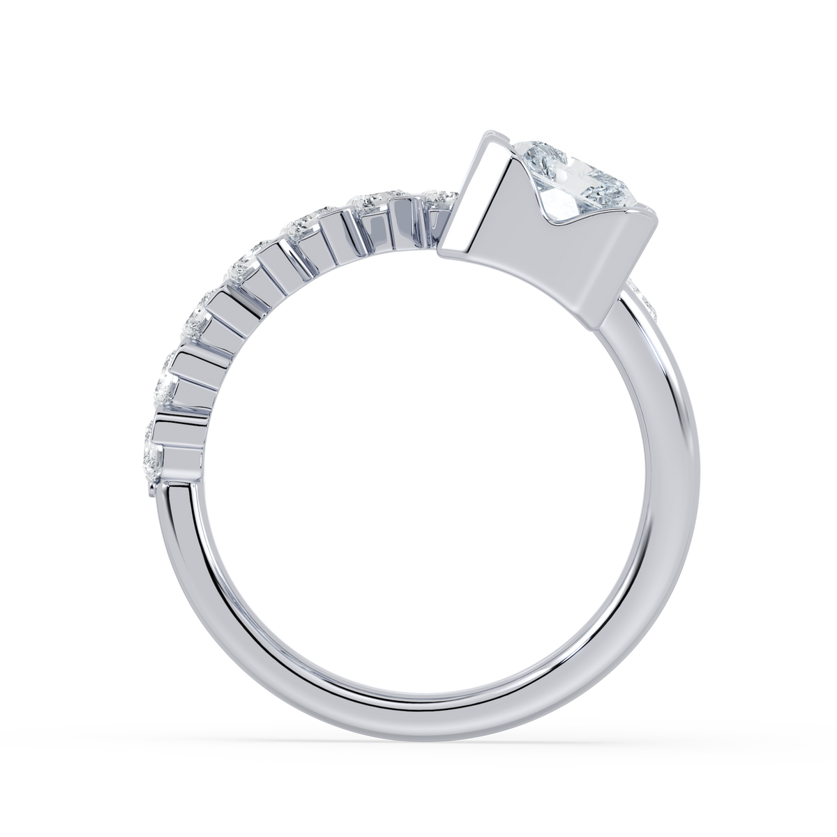 Revel Wrap Radiant Lab Diamond Ring