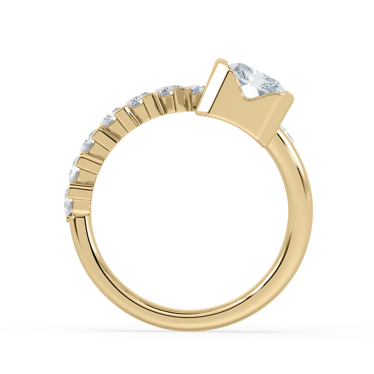 Revel Wrap Radiant Lab Diamond Ring