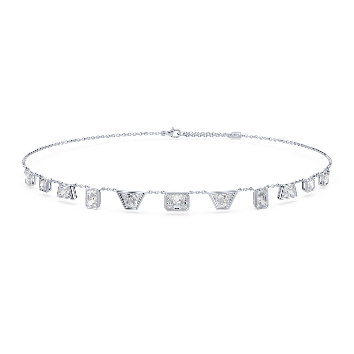Deco Radiant Trapezoid Statement Necklace