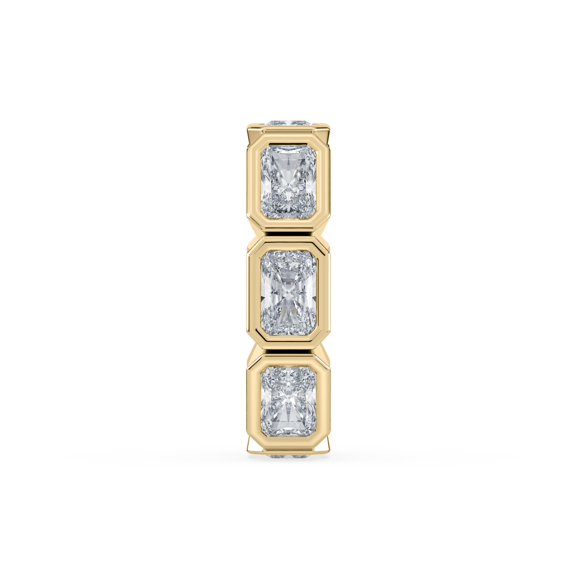 Deco Radiant Bead Charm 14K Yellow Instock