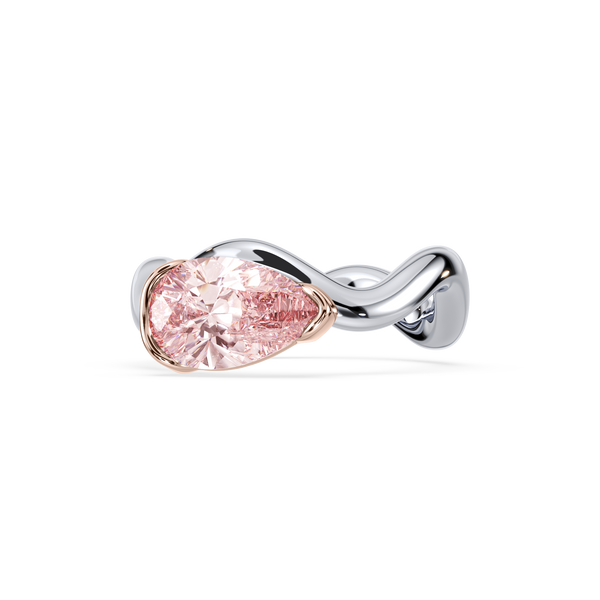 SETTE Jewelry | Coquette Pinky Ring | Pink Lab Diamond in Silver