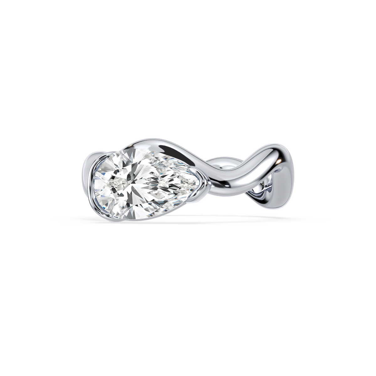 SETTE Jewelry | 1.0 CT Coquette Pinky Ring | 18K Gold Certified