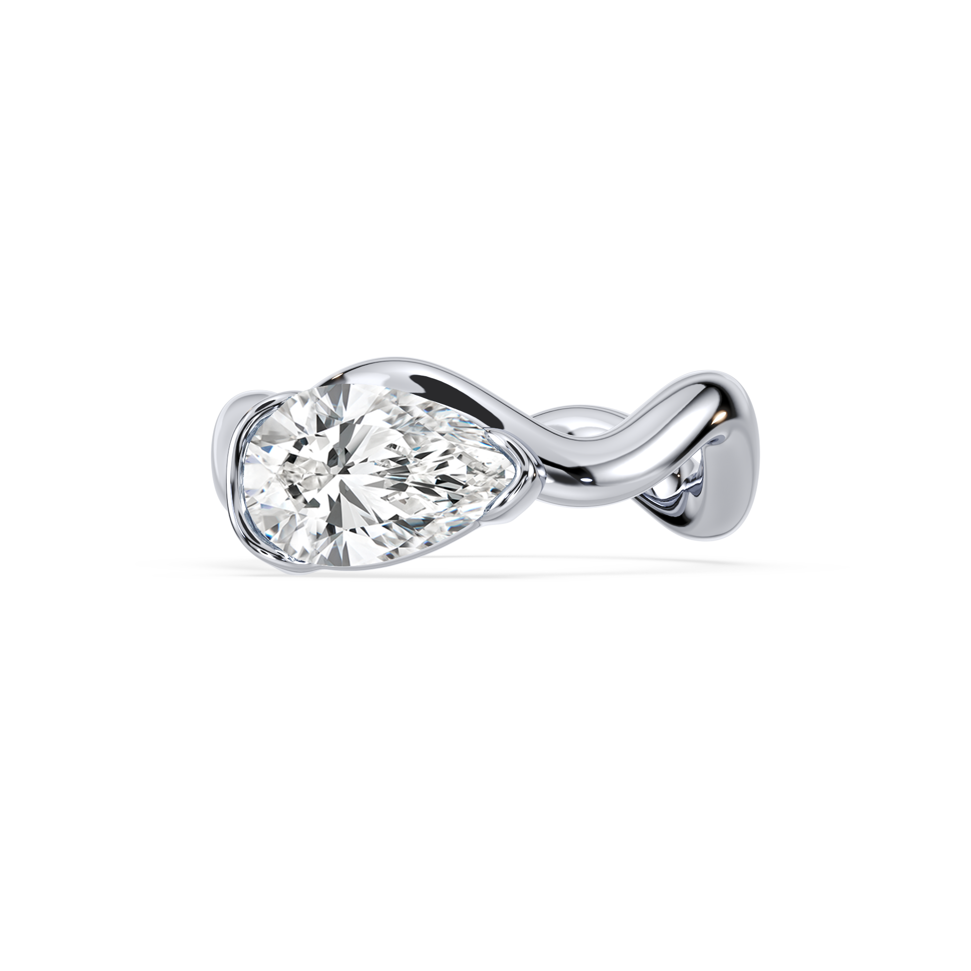 Coquette 1.0 Pinky Ring 18K White Gold In-stock