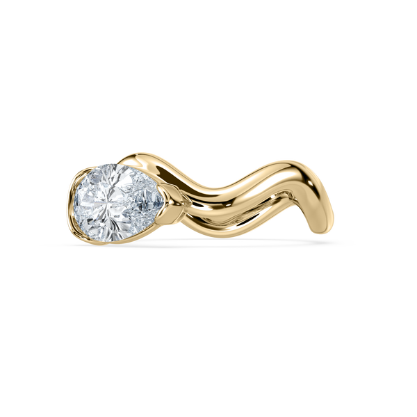 SETTE Jewelry | 1.0 CT Coquette Pinky Ring | 18K Gold Certified