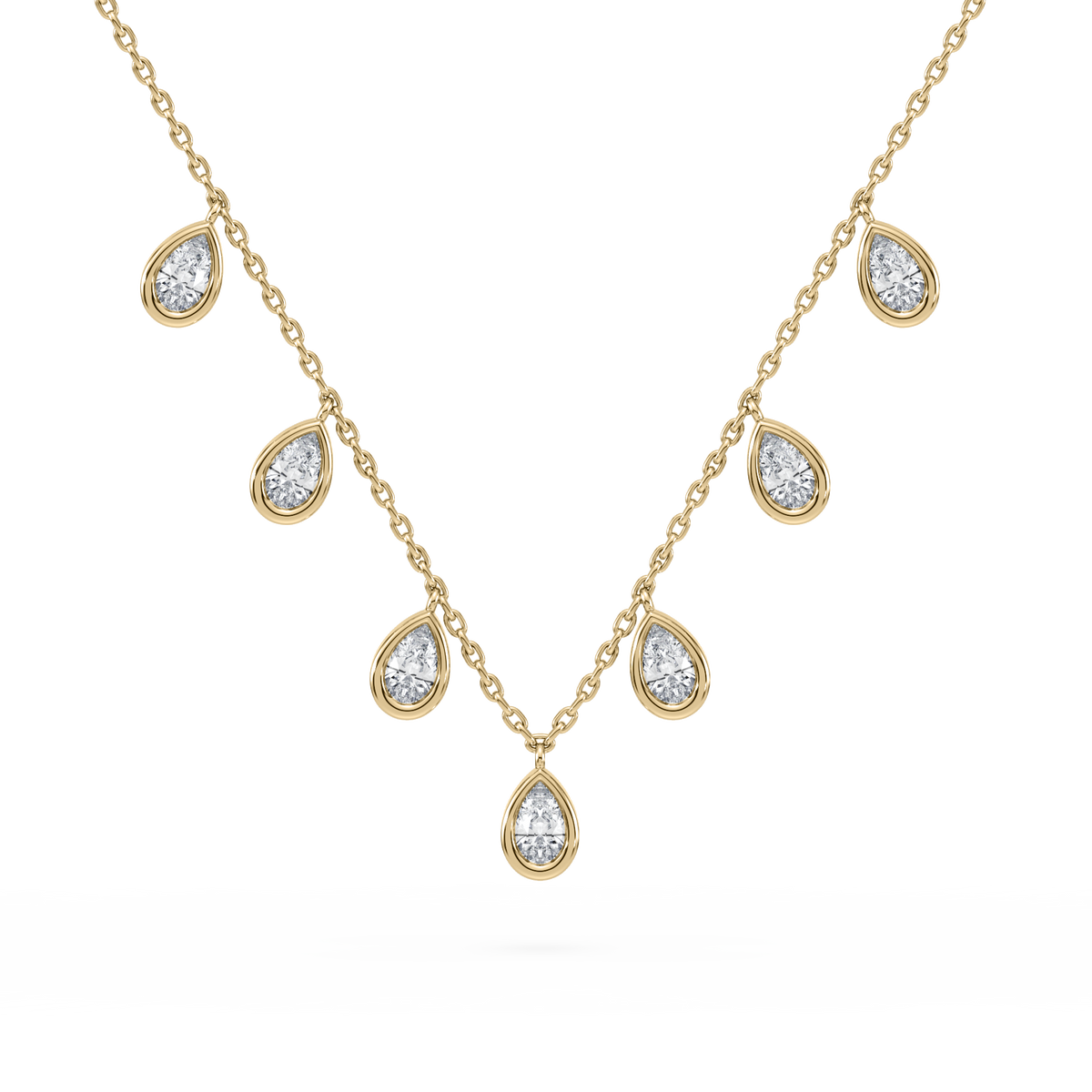 aura necklace, pear drops