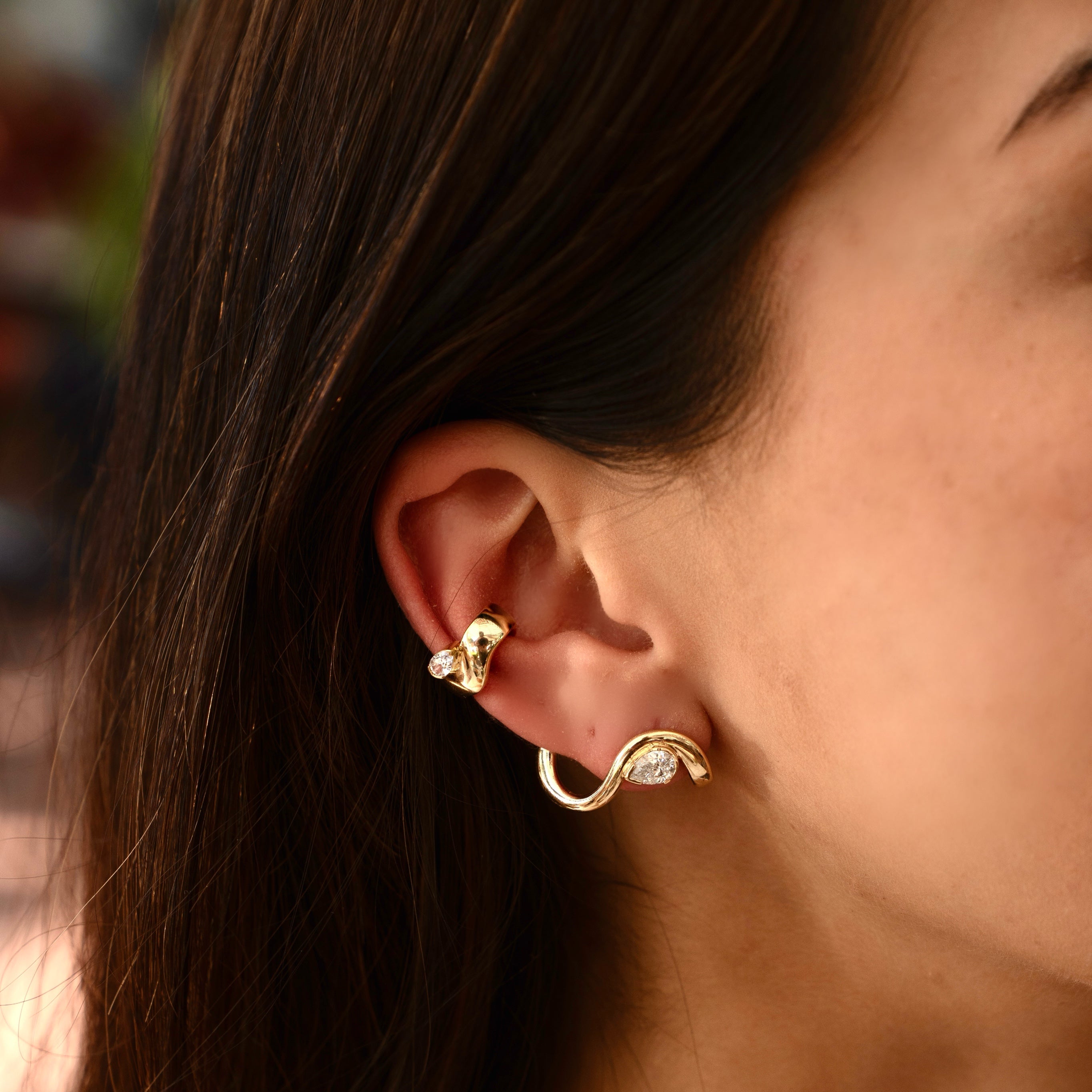 Coquette Lab Diamond Ear Cuff
