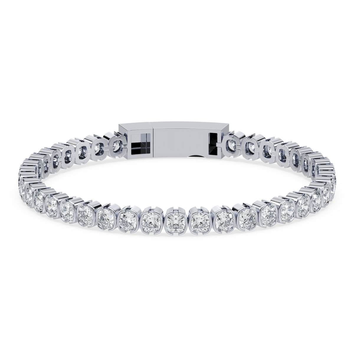 SETTE Jewelry | Muse Cushion Lab Diamond Tennis Bracelet | 14K Gold