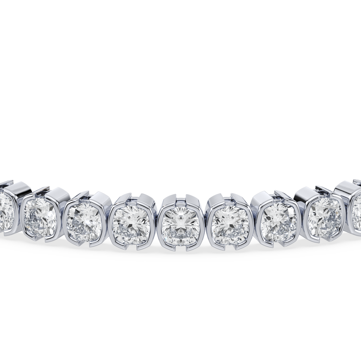 Flat lay of the bracelet displaying its full length and design details.

