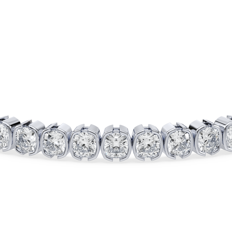 Flat lay of the bracelet displaying its full length and design details.

