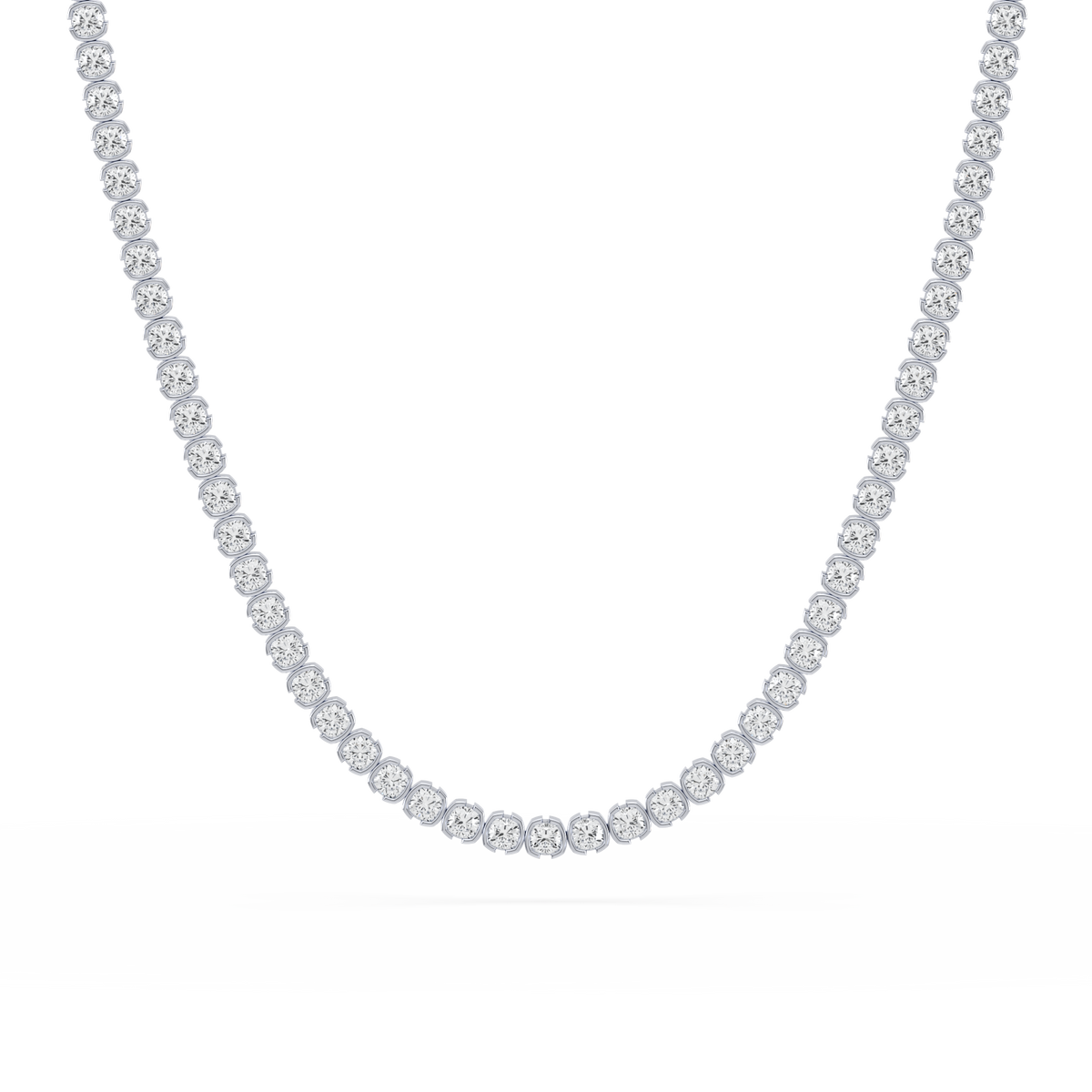SETTE Jewelry | Muse Cushion Lab Diamond Tennis Necklace | 14K Gold SETTE Jewelry | Muse Cushion Lab Diamond Tennis Necklace | 14K Gold