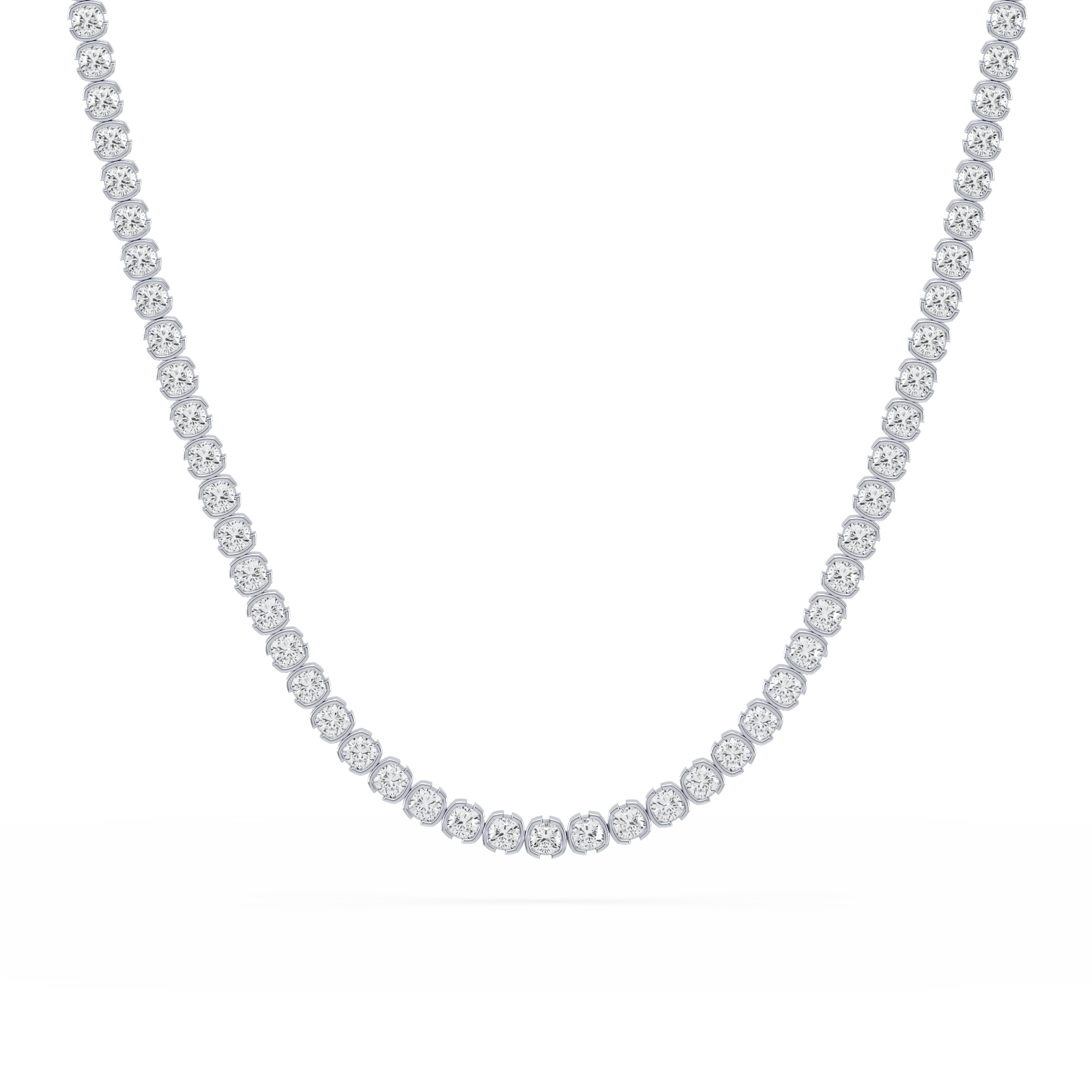 SETTE Jewelry | Muse Cushion Lab Diamond Tennis Necklace | 14K Gold SETTE Jewelry | Muse Cushion Lab Diamond Tennis Necklace | 14K Gold
